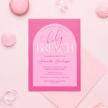 Invitación a Baby Shower de chica Bebé Rosa Brunch<br><div class="desc">Celebra la próxima llegada de tu pequeño con esta divertida invitación a la ducha de bebé Brunch. Decorado con una bonita y audaz paleta de colores rosados, esta invitación es perfecta para una ducha con temática de brunch. El alegre tipo de letra y el elegante diseño captarán la atención de...</div>