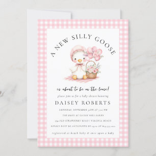 Invitación a Baby Shower de Chica de acuarela de c