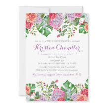 Invitación a Baby Shower de Chica de Brunch floral