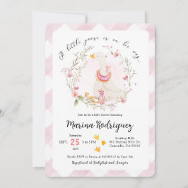 Invitación a Baby Shower de Chica de Silly Goose
