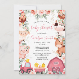 Invitación a Baby Shower de Chica EDITABLE