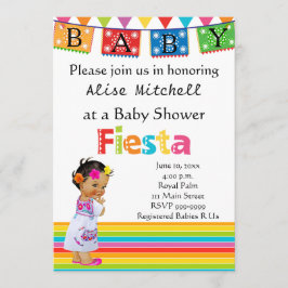 Invitación a Baby Shower de Chica mexicano