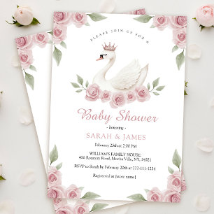 Invitación a Baby Shower de Chica Swan