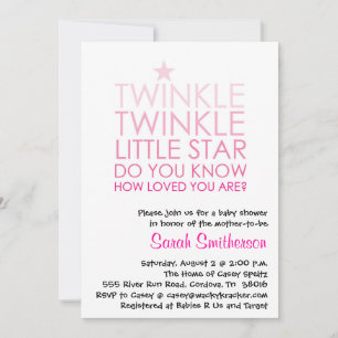 Invitación a Baby Shower de Chica Twinkle