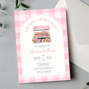 Invitación a Baby Shower de Chicas locales