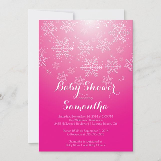 Invitación a Baby Shower de Chicas modernos de cop (Anverso)