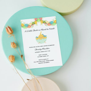 Invitación a Baby Shower de Chick Pascua