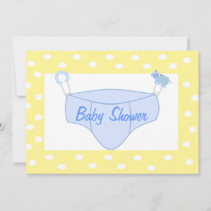 Invitación a Baby Shower de chico personalizado - 