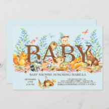 Invitación a Baby Shower de chicos rústicos de Woo