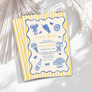 Invitación a Baby Shower de Ciao Bambino