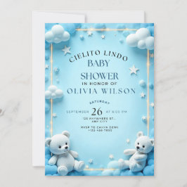 Invitación a Baby Shower de Cielito Lindo