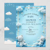 Invitación a Baby Shower de Cielito Lindo