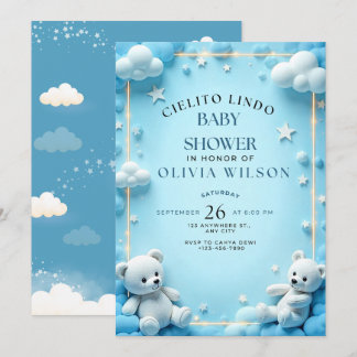 Invitación a Baby Shower de Cielito Lindo