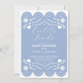 Invitación a Baby Shower de Cielito Lindo Blue