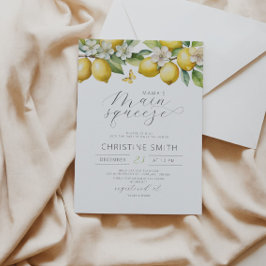 Invitación a Baby Shower de Cítricos de frutas de