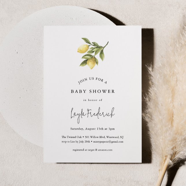 Invitación a Baby Shower de CITRON Lemon (Subido por el creador)