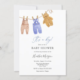 Invitación a Baby Shower de Classic Boy
