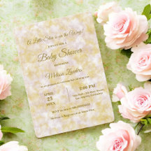 Invitación a Baby Shower de color de agua verde y 
