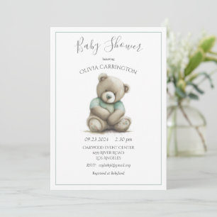 Invitación a Baby Shower de Conejo Conejo Conejo C