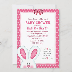Invitación a Baby Shower de Conejo Conejo Conejo C
