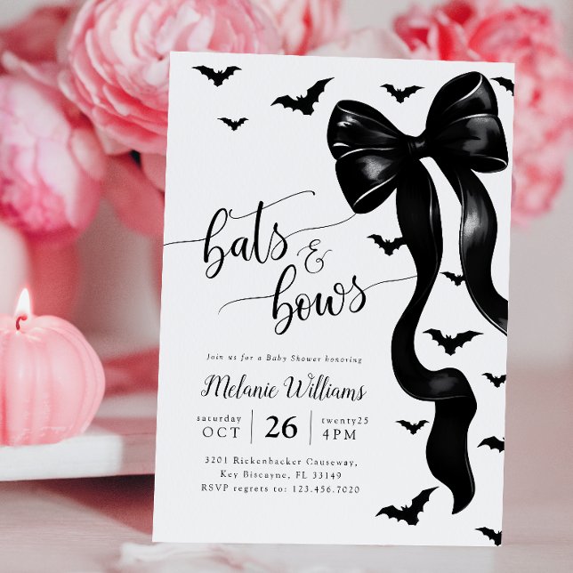 Invitación a Baby Shower de Coquette Halloween (Subido por el creador)