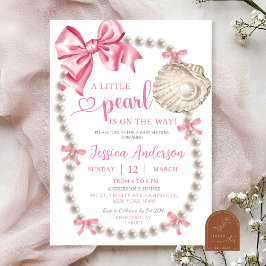 Invitación a Baby Shower de Coquette Pink Chicas P