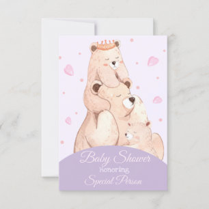 Invitación a Baby Shower de corte