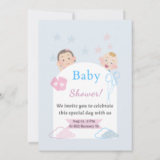 Invitación a Baby Shower de corte | Género Neutral