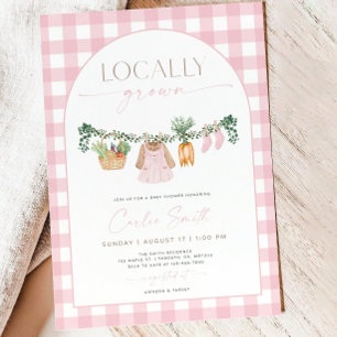 Invitación a Baby Shower de cosecha local, granjer