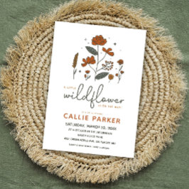 Invitación a Baby Shower de Cute Boho Wildflower