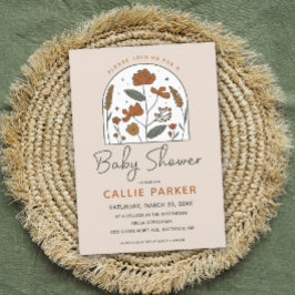 Invitación a Baby Shower de Cute Boho Wildflower