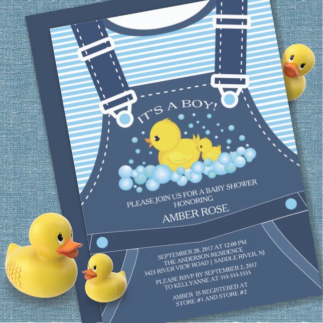 Invitación a Baby Shower de Cute Ducks (Subido por el creador)