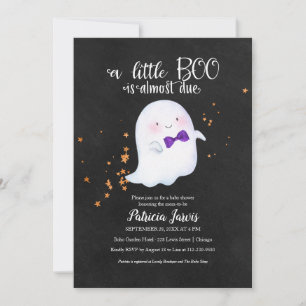 Invitación a Baby Shower de Cute Ghost Halloween