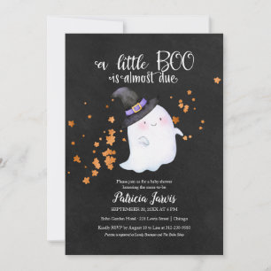 Invitación a Baby Shower de Cute Ghost Halloween