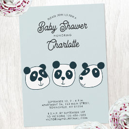 Invitación a Baby Shower de Cute Giant Panda Bear