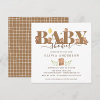 Invitación a Baby Shower de Cute Honey Bear