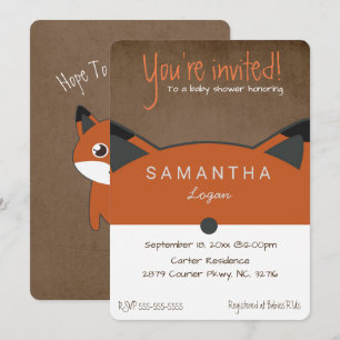 Invitación a Baby Shower de Cute Otumn