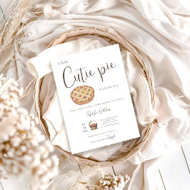 Invitación a Baby Shower de Cutie Pie