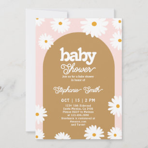 Invitación a Baby Shower de Daisy Retro