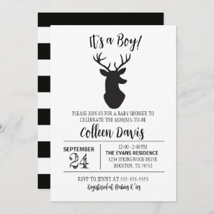 Invitación a Baby Shower de Deer Boy
