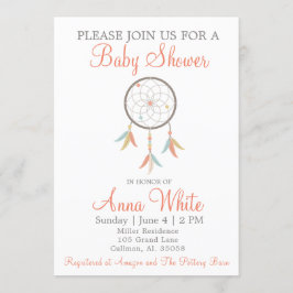 Invitación a Baby Shower de Dream Catcher