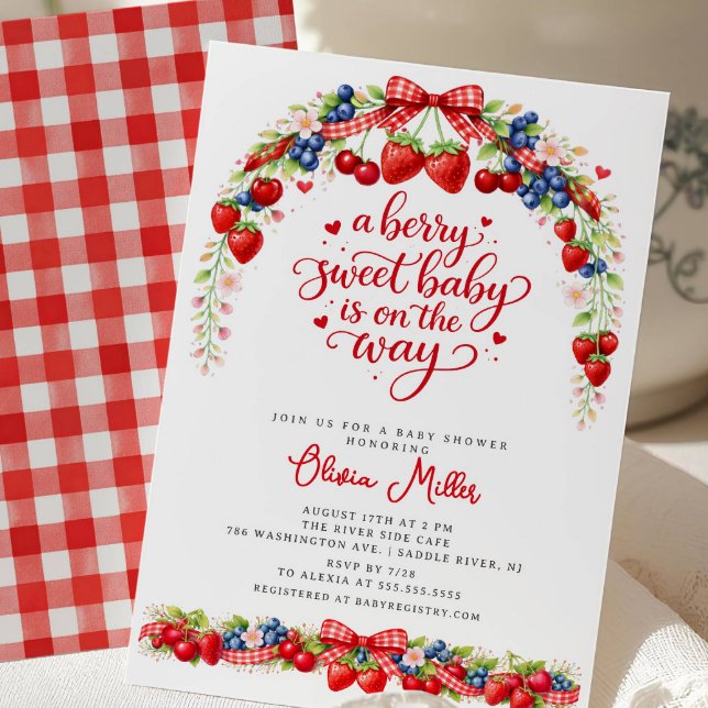 Invitación a Baby Shower de Dulzura de Frutas (Subido por el creador)