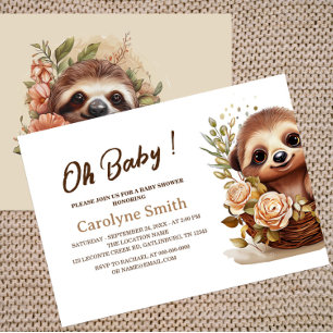 Invitación a Baby Shower de eslora corta