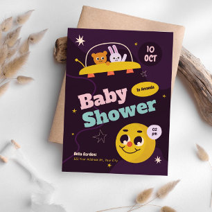 Invitación a Baby Shower de espacio reducido
