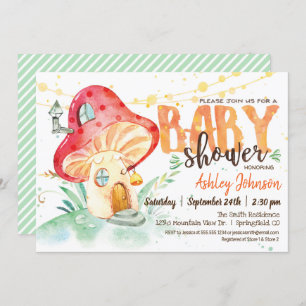 Invitación a Baby Shower de Fantasy Mushroom