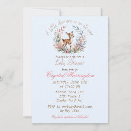 Invitación a Baby Shower de Fawn