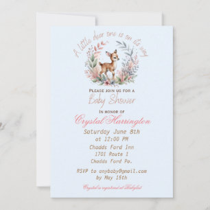 Invitación a Baby Shower de Fawn