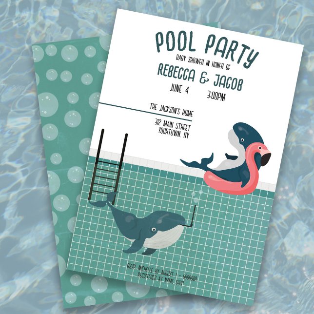 Invitación a Baby Shower de Fiesta de grupo de par (Subido por el creador)
