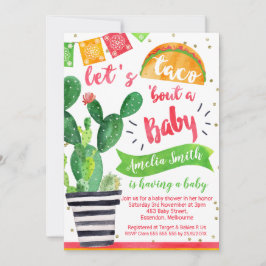 Invitación a Baby Shower de Fiesta Taco