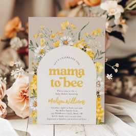 Invitación a Baby Shower de Floral Bee